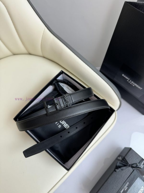 Female version Y.S.LComplete width 2.0 casual belt series with simple metal logo, showcasing cd0vxku7 - Image 6