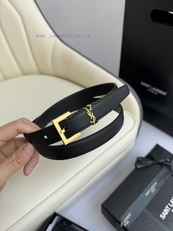 Female version Y.S.LComplete width 2.0 casual belt series with simple metal logo, showcasing 86azw62x - Image 6