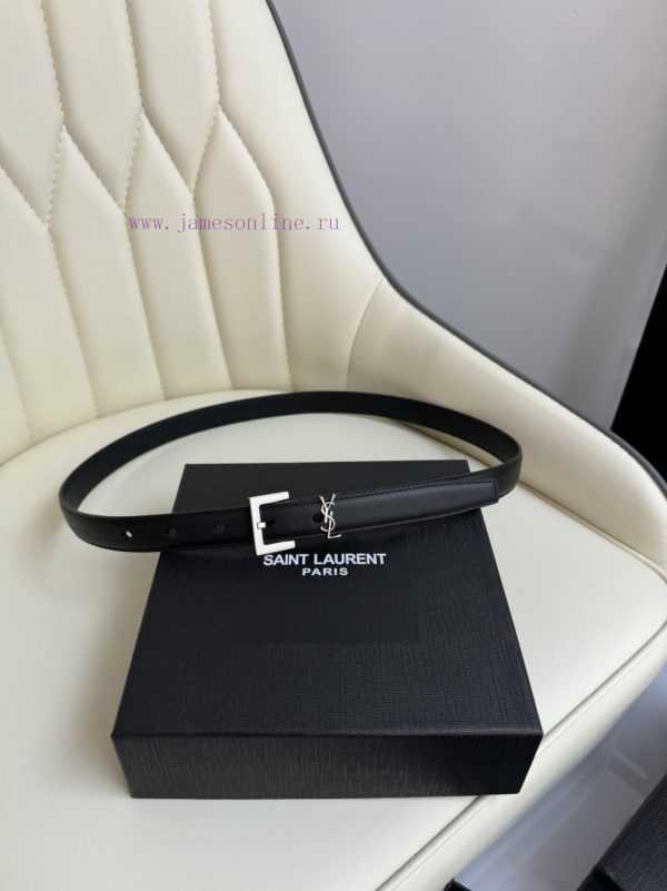 Female version Y.S.LComplete width 2.0 casual belt series with simple metal logo, showcasing s901pi6t - Image 6