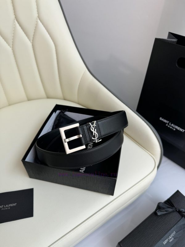 Female version Y.S.LFull width 3.0 casual belt series with simple metal logo, showcasing a f 2dpt9ees - Image 4