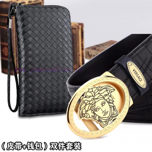Belt and wallet two-piece setWooden box with accompanying picturesVERSACE Belt+Wallet SetBuc epcxgsy9 - Image 6