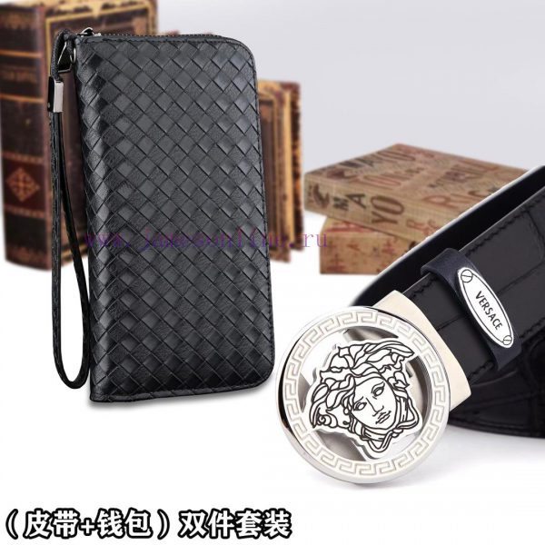 Belt and wallet two-piece setWooden box with accompanying picturesVERSACE Belt+Wallet SetBuc 03kynm3i - Image 6