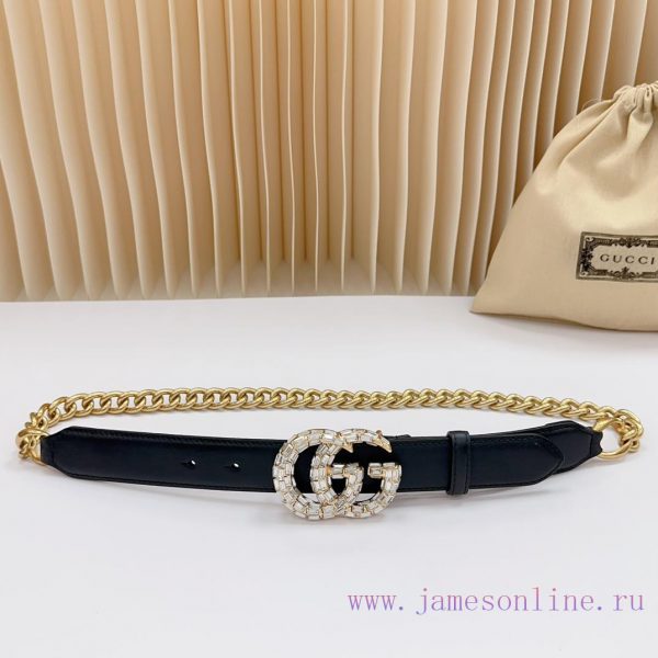 3.0cm Gucci new belt, double-sided top layer cowhide material, length 0.75.80.85.90. Euro, c 6434jhzi