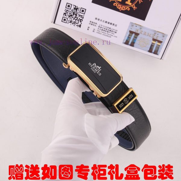 Belt Hermes Her.. Mes ️ Automatic deductionBelt made of 100% head layer cowhide, automatical 5kh20syx - Image 4