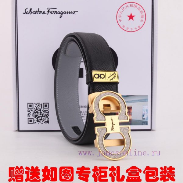 Belt Feilagumu automatic buckleBelt made of 100% head layer cowhide, automatically fitted to i8nqlura - Image 6