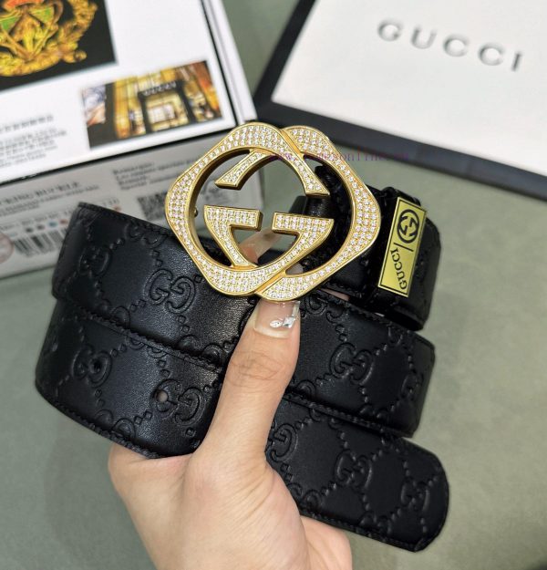 Belt Gucci Gucci ️ Diamond studdedBelt made of 100% head layer cowhide, guaranteed genuine l 1z873gs5
