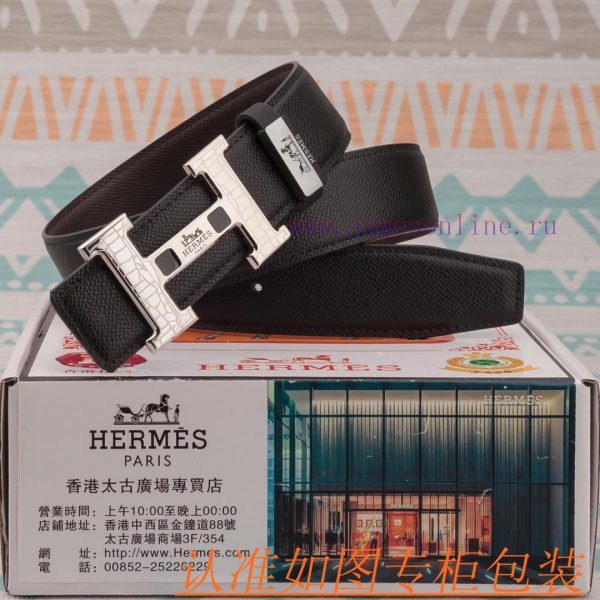 Men's belt Hermes leather beltMen's belt material: 100% head layer cowhide belt, guaranteed j3vooh2i
