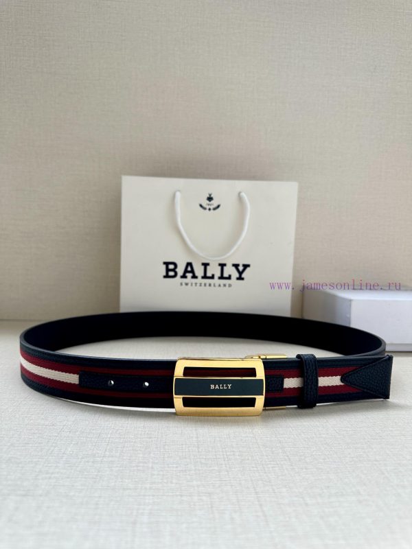 BALLY's new lychee patterned leather men's casual cloth paired with leather dual use waist b i2dq06pb