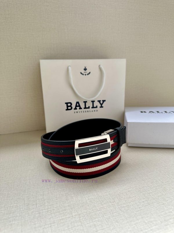 BALLY's new lychee patterned leather men's casual cloth paired with leather dual use waist b i2dq06pb - Image 7
