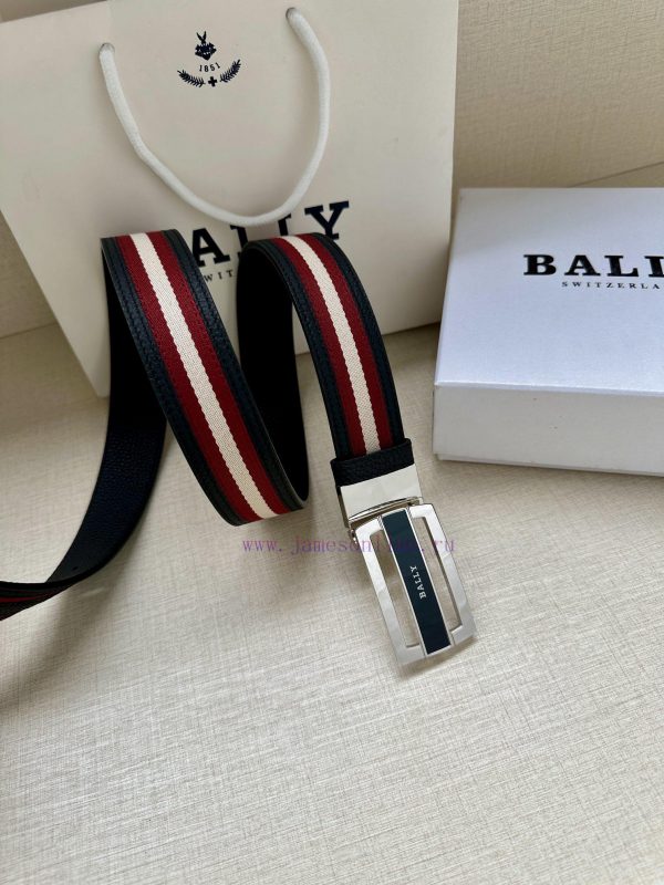 BALLY's new lychee patterned leather men's casual cloth paired with leather dual use waist b i2dq06pb - Image 8