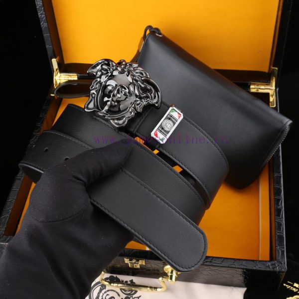 MADE IN ITALY[Gift] Wooden box with picture[Gift] Versace @ Belt+Wallet Set[Gift] Buckle Mat 21r5djgm