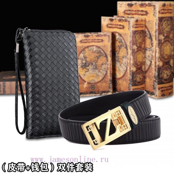 Belt and wallet two-piece setWooden box with accompanying picturesJohnny's Belt and Wallet S lr7cd6sg - Image 3