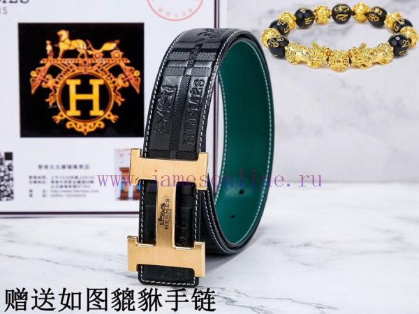 Belt Hermes Her...mes️The waistband is made of 100% cowhide, ensuring genuine leather. The 2 cgewi9ra - Image 4