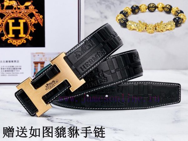 Belt Hermes Her...mes️The waistband is made of 100% cowhide, ensuring genuine leather. The 2 cgewi9ra - Image 6