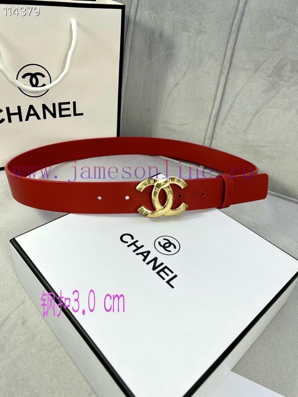 3.0cm width Chanel women's belt, new soft imported calf leather, gold silver patterned metal 0jcw5tbz