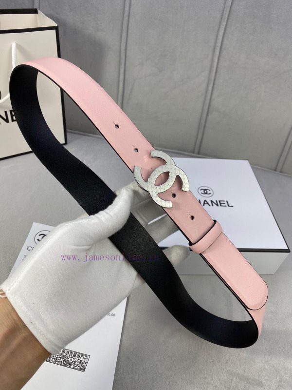 3.0cm width Chanel women's belt, new soft imported calf leather, supports NFC official websi me5yqfso - Image 10