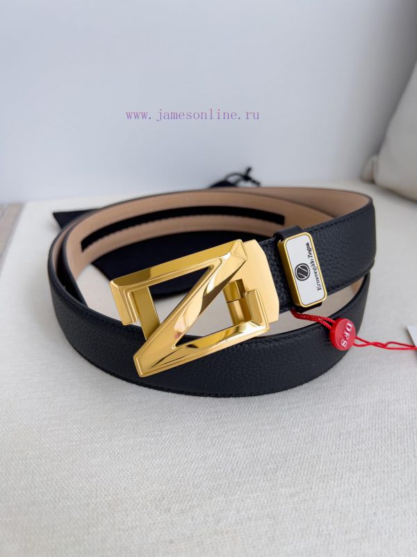 Jenny Ermenegido Zelma. Belt Automatic BeltPure steel material automatic buckle, top layer c esm9qjj6