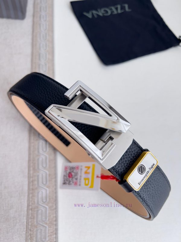 Jenny Ermenegido Zelma. Belt Automatic BeltPure steel material automatic buckle, top layer c kp3hj3hn - Image 3