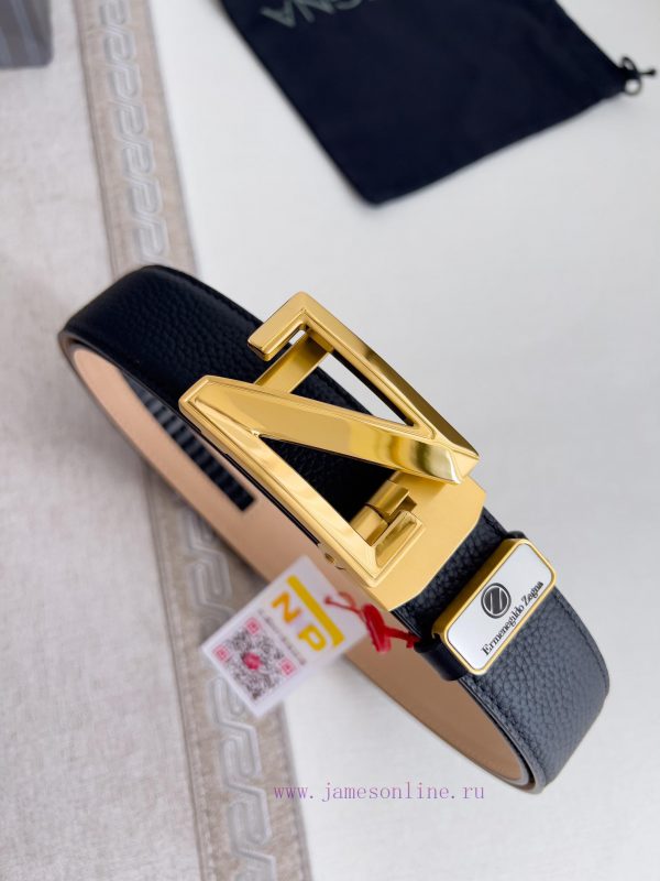 Jenny Ermenegido Zelma. Belt Automatic BeltPure steel material automatic buckle, top layer c kgkp7jvh - Image 5