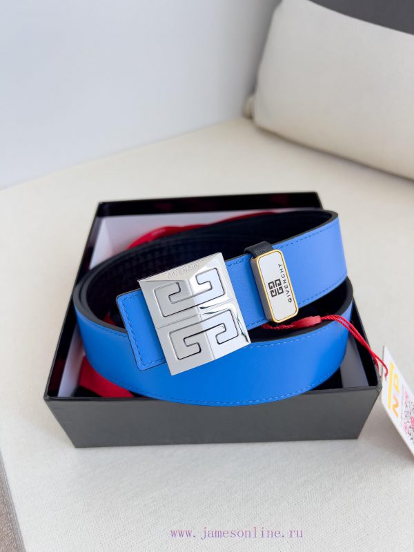 Givenchy GIVENCHY Belt ️ BeltHanging buckle, pure steel material buckle head, double-sided c me4489gz - Image 2