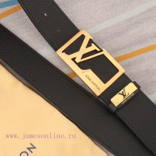 Belt and belt LV Louis Vuitton leather beltMen's belt material: 100% head layer cowhide belt md01uk3v - Image 6