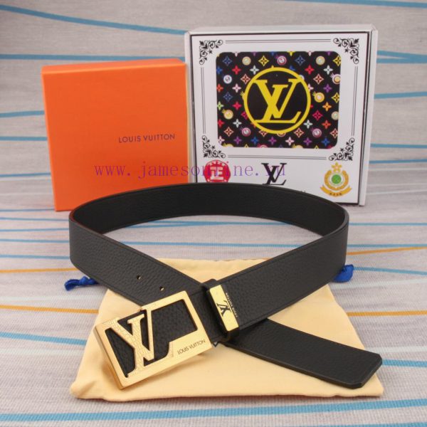 Belt and belt LV Louis Vuitton leather beltMen's belt material: 100% head layer cowhide belt ahf80b94 - Image 7