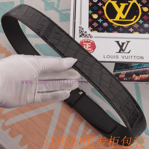 Belt and belt LV Louis Vuitton cowhide beltMen's belt material: 100% head layer cowhide belt 31clugvi - Image 9