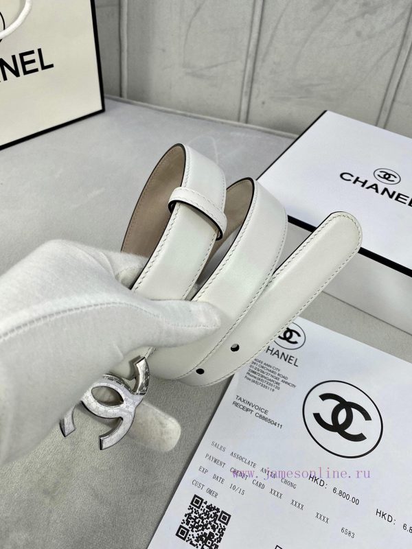 Width 3.0cm Chanel imported calf leather lining original frosted bottom, decorated with gold 037d1qwj - Image 3
