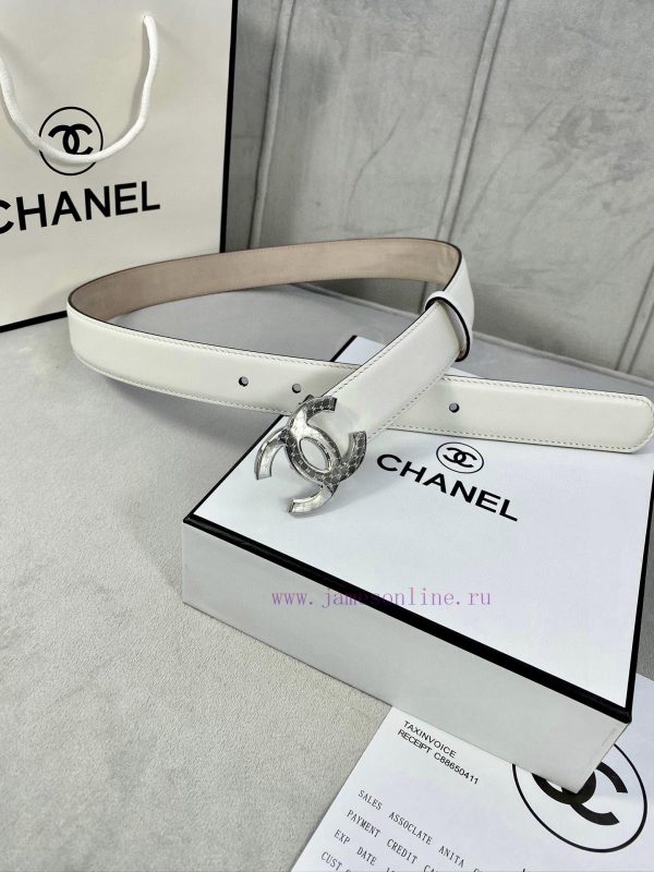 Width 3.0cm Chanel imported calf leather lining original frosted bottom, decorated with gold 037d1qwj - Image 5