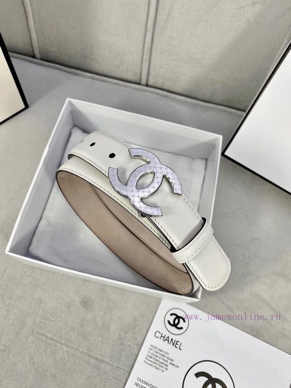 Width 3.0cm Chanel imported calf leather lining original frosted bottom, decorated with gold 037d1qwj - Image 6