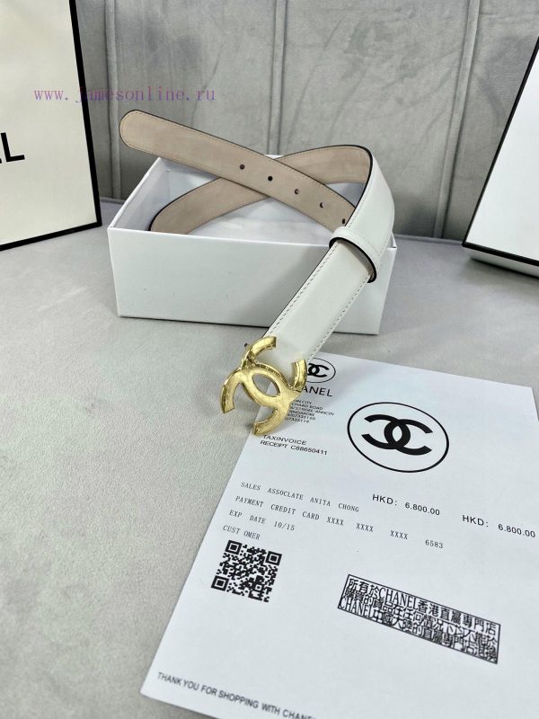 Width 3.0cm Chanel imported calf leather lining original frosted bottom, decorated with gold 037d1qwj - Image 10