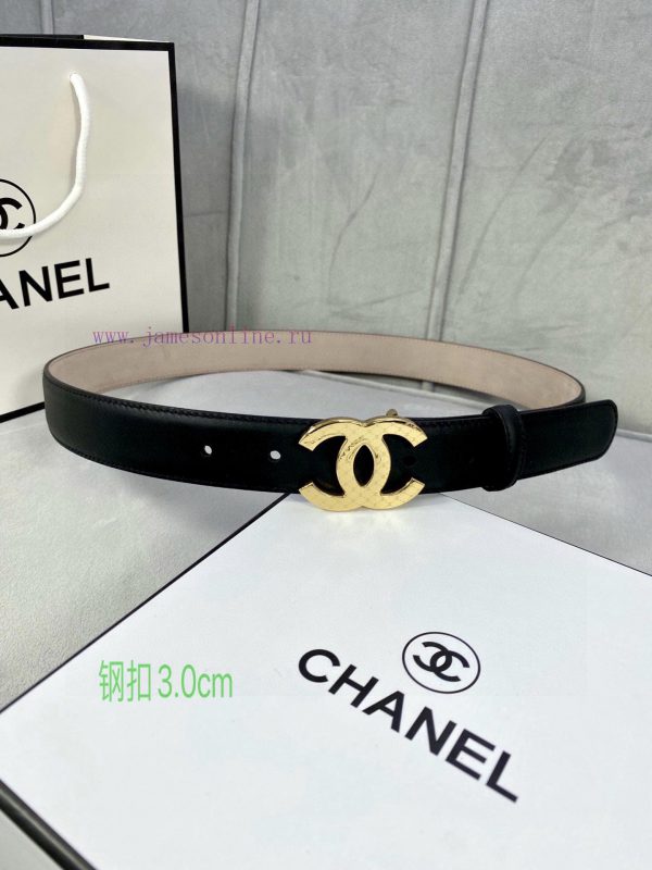 Width 3.0cm Chanel imported calf leather lining original frosted bottom, decorated with gold dwkcfuni