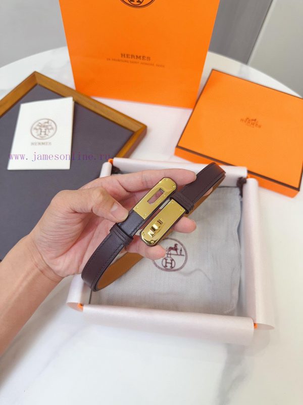 HERMES Kelly Kelly 18 Belt French OEM EP/A-level Steel Buckle Quality Undoubtedly Not Better p6pht1m4 - Image 3