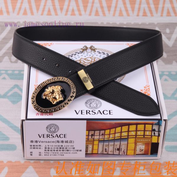 Belt belt Versace cowhide beltMen's belt material: 100% head layer cowhide belt, guaranteed c1yvutzv - Image 7