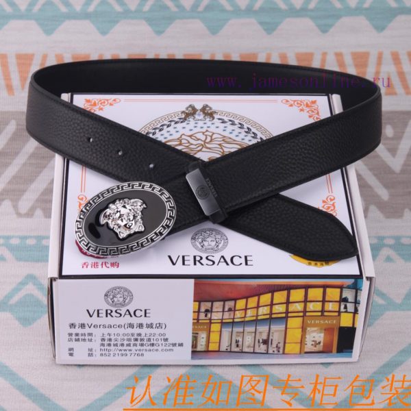 Belt belt Versace cowhide beltMen's belt material: 100% head layer cowhide belt, guaranteed c1yvutzv - Image 8