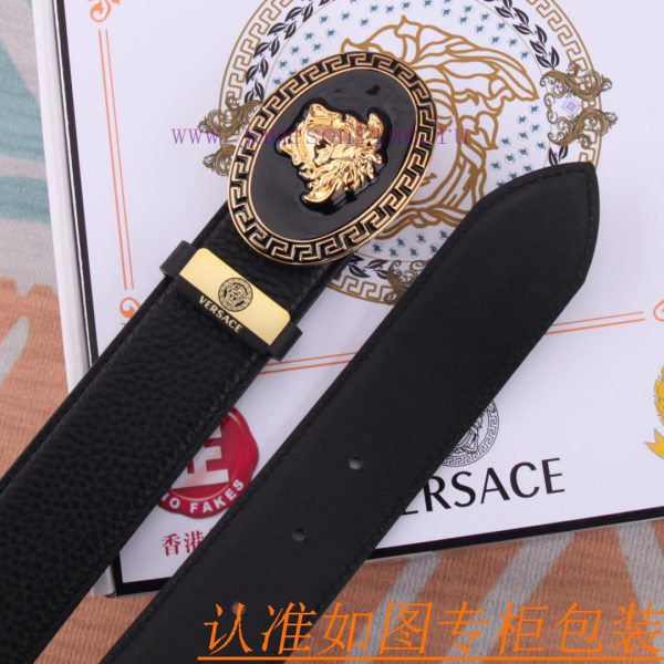 Belt belt Versace cowhide beltMen's belt material: 100% head layer cowhide belt, guaranteed c1yvutzv - Image 9