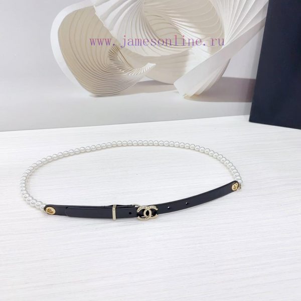 Chanel 1.5cm chain style Chanel belt, double-sided top layer cowhide material, length. 758.8 whho6obd - Image 5