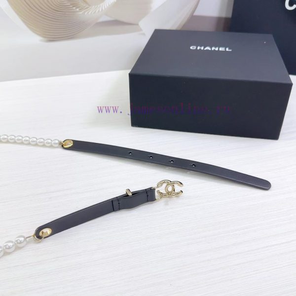Chanel 1.5cm chain style Chanel belt, double-sided top layer cowhide material, length. 758.8 whho6obd - Image 8