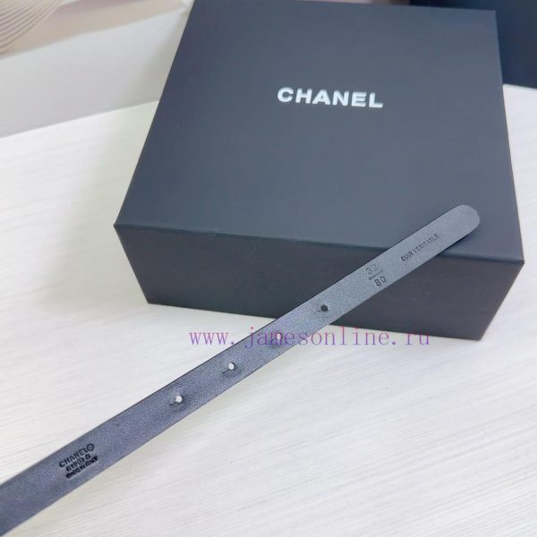 Chanel 1.5cm chain style Chanel belt, double-sided top layer cowhide material, length. 758.8 whho6obd - Image 9