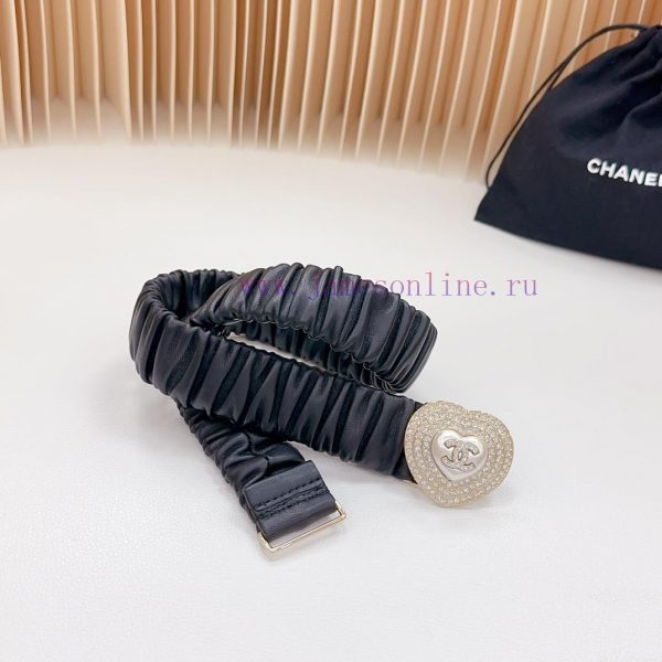 3.0cm Chanel official website new item, double-sided lambskin material, length 65.70.75.80.8 643wkk7o - Image 4