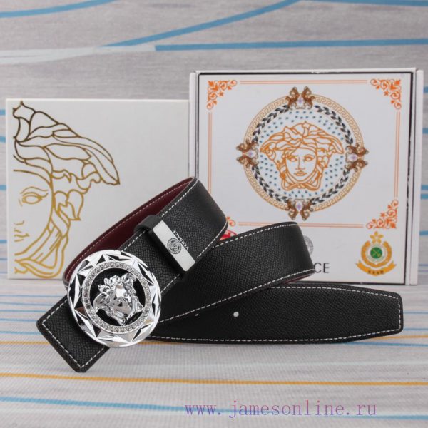 Belt belt Versace cowhide beltMen's belt material: 100% head layer cowhide belt, guaranteed aznaadbr