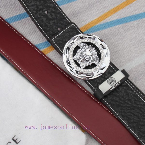 Belt belt Versace cowhide beltMen's belt material: 100% head layer cowhide belt, guaranteed aznaadbr - Image 5