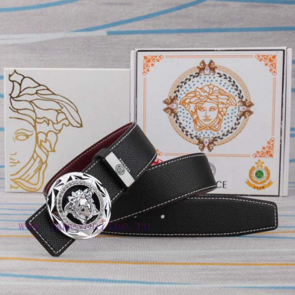 Belt belt Versace cowhide beltMen's belt material: 100% head layer cowhide belt, guaranteed aznaadbr - Image 11
