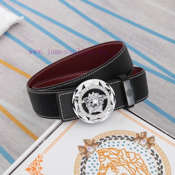 Belt belt Versace cowhide beltMen's belt material: 100% head layer cowhide belt, guaranteed aznaadbr - Image 13