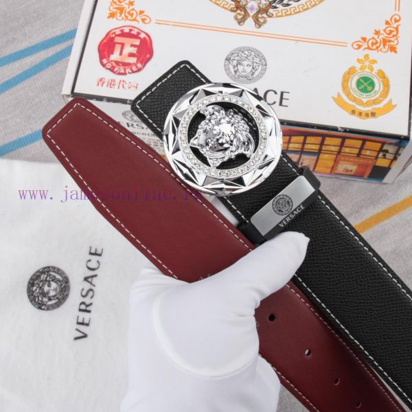 Belt belt Versace cowhide beltMen's belt material: 100% head layer cowhide belt, guaranteed aznaadbr - Image 18