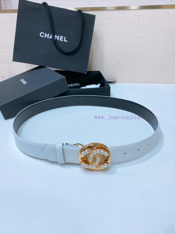 Chanel 24c rhinestone pearl logo buckle brass metal imported sheepskin plain weave with logo rehp5bxk