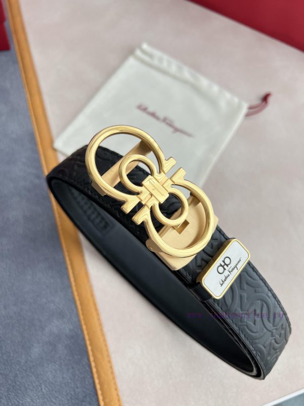 Ferrgamo.. Ferragamo Belt ️ Automatic BeltPure steel material automatic buckle, top layer co 12y4zw34 - Image 4