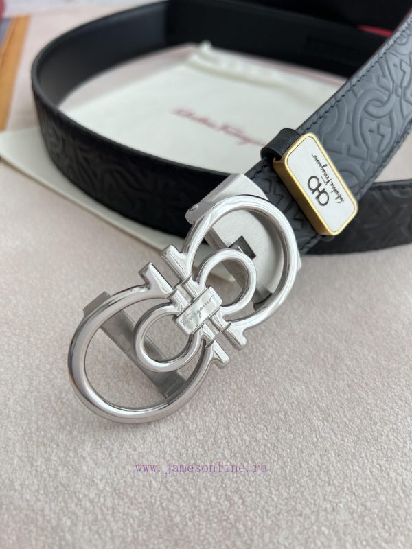 Ferrgamo.. Ferragamo Belt ️ Automatic BeltPure steel material automatic buckle, top layer co 12y4zw34 - Image 7