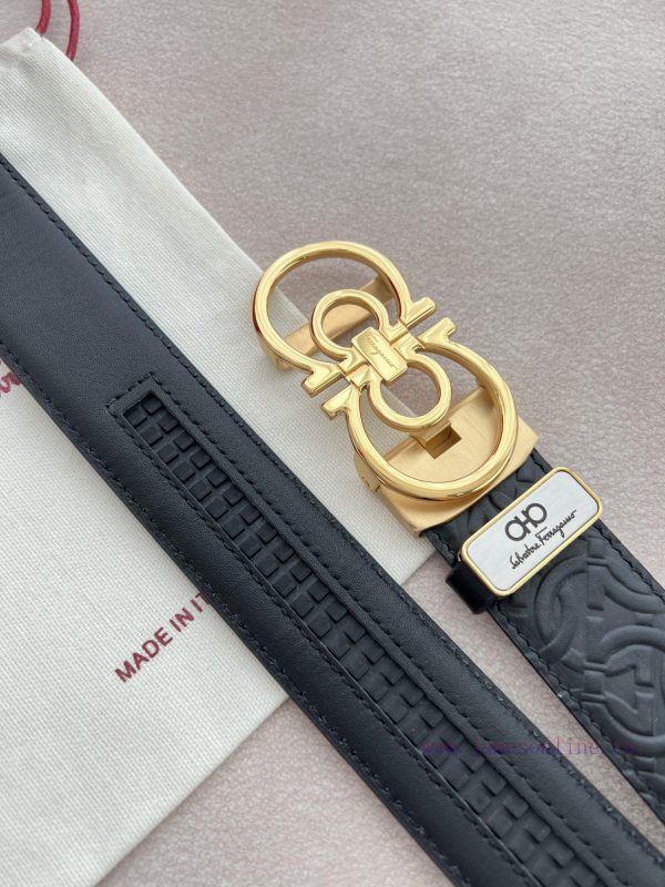Ferrgamo.. Ferragamo Belt ️ Automatic BeltPure steel material automatic buckle, top layer co 12y4zw34 - Image 8