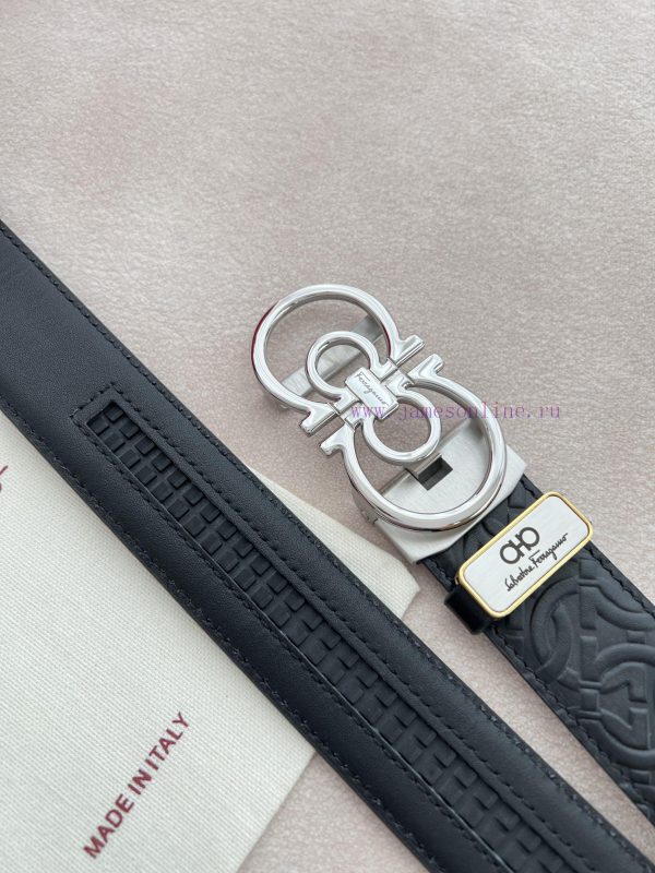 Ferrgamo.. Ferragamo Belt ️ Automatic BeltPure steel material automatic buckle, top layer co 12y4zw34 - Image 9